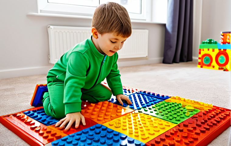 핑크퐁 노래 가사 분석 - Child Playing**
"A young child, around 5 years old, fully clothed in a colorful, modest Spielanzug ...